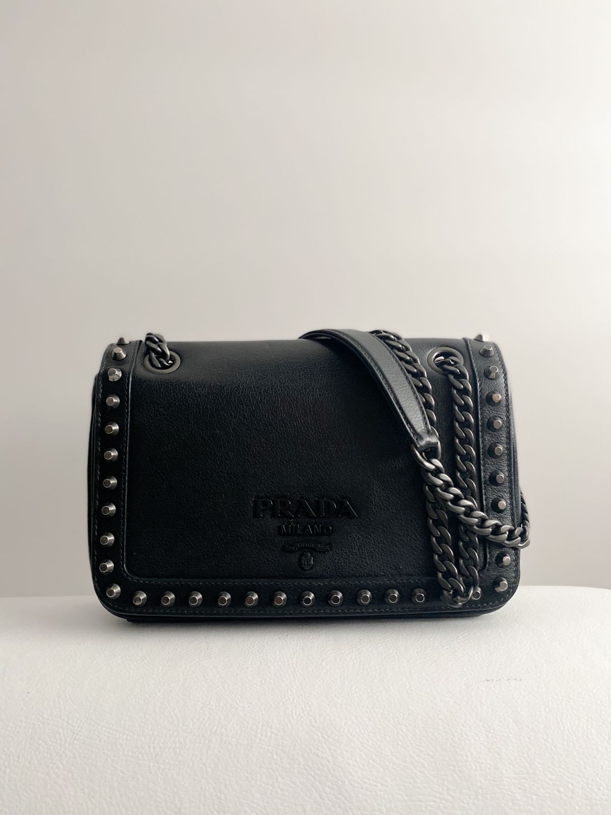 Bolsa Prada Pattina Chain - LUXO INTELIGENTE