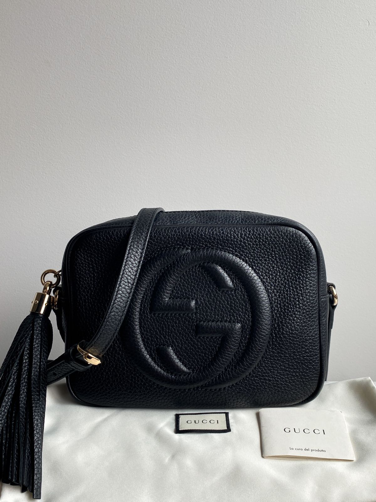 Bolsa Gucci Soho Disco Black - LUXO INTELIGENTE