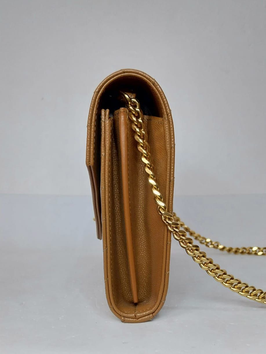 Bolsa YSL Envelope Marrom