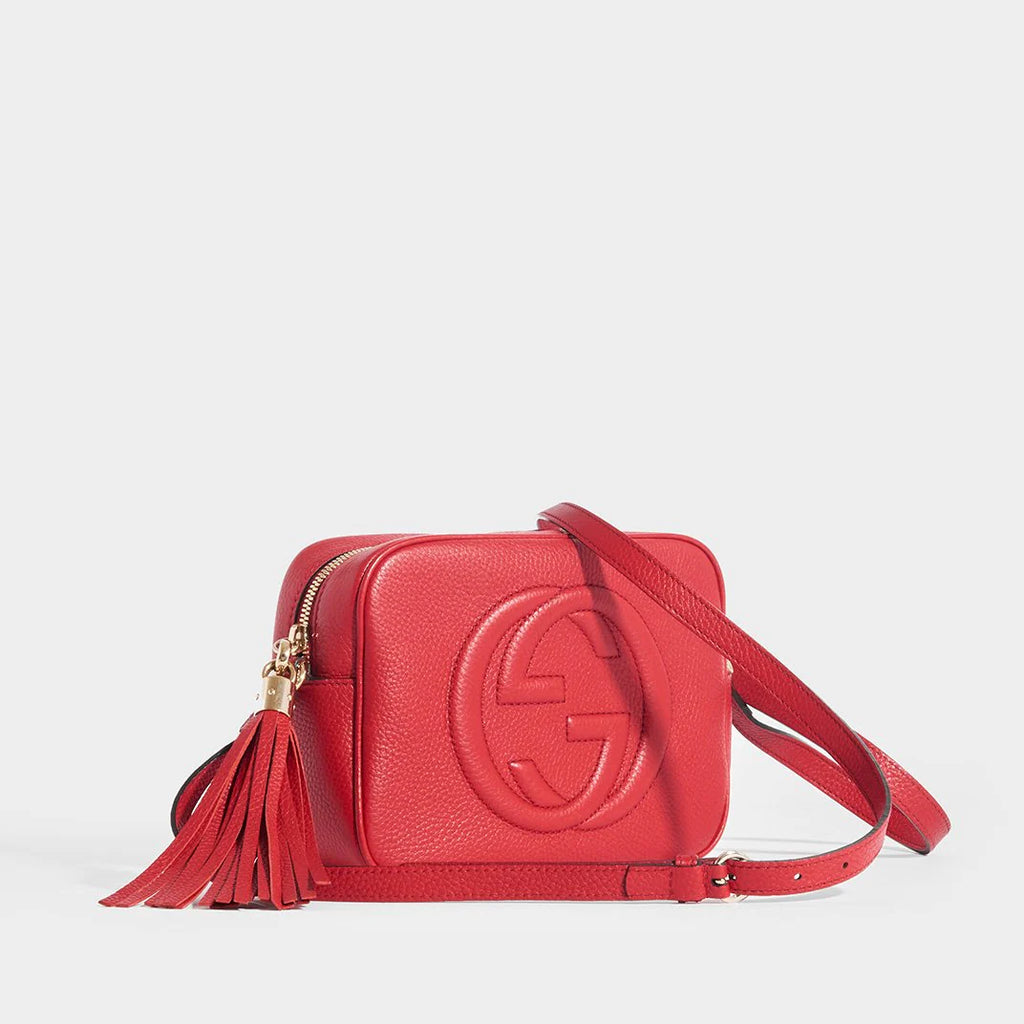 Bolsa Gucci Soho Disco - Vermelho - LUXO INTELIGENTE