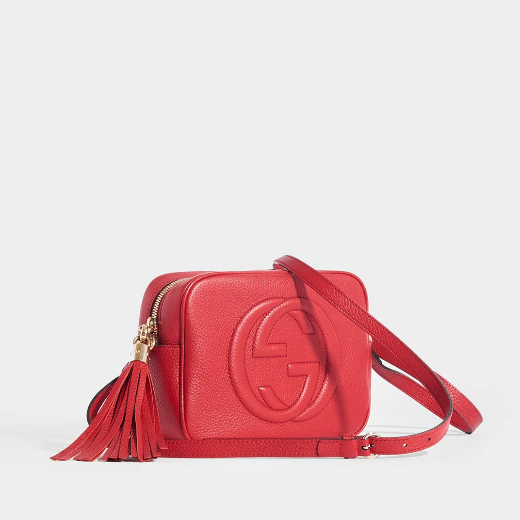 Bolsa Gucci Soho Disco - Vermelho - LUXO INTELIGENTE