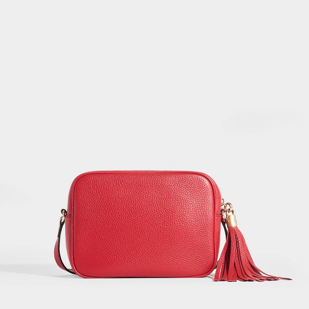 Bolsa Gucci Soho Disco - Vermelho - LUXO INTELIGENTE