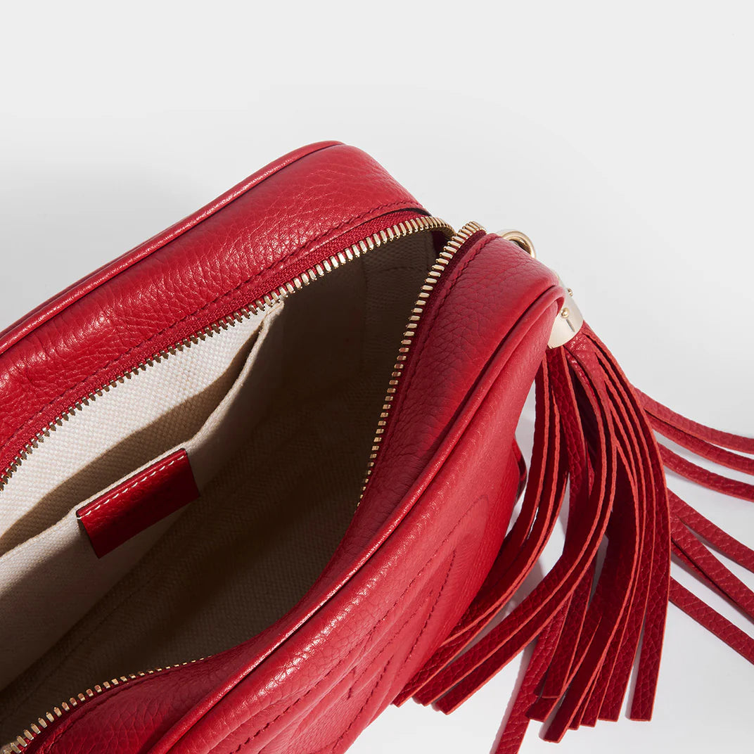 Bolsa Gucci Soho Disco - Vermelho - LUXO INTELIGENTE