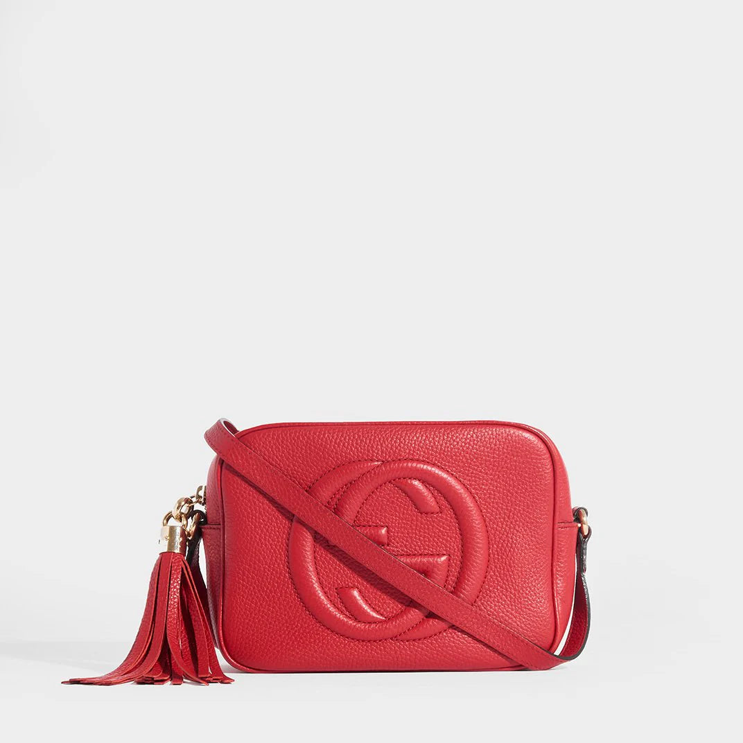 Bolsa Gucci Soho Disco - Vermelho - LUXO INTELIGENTE