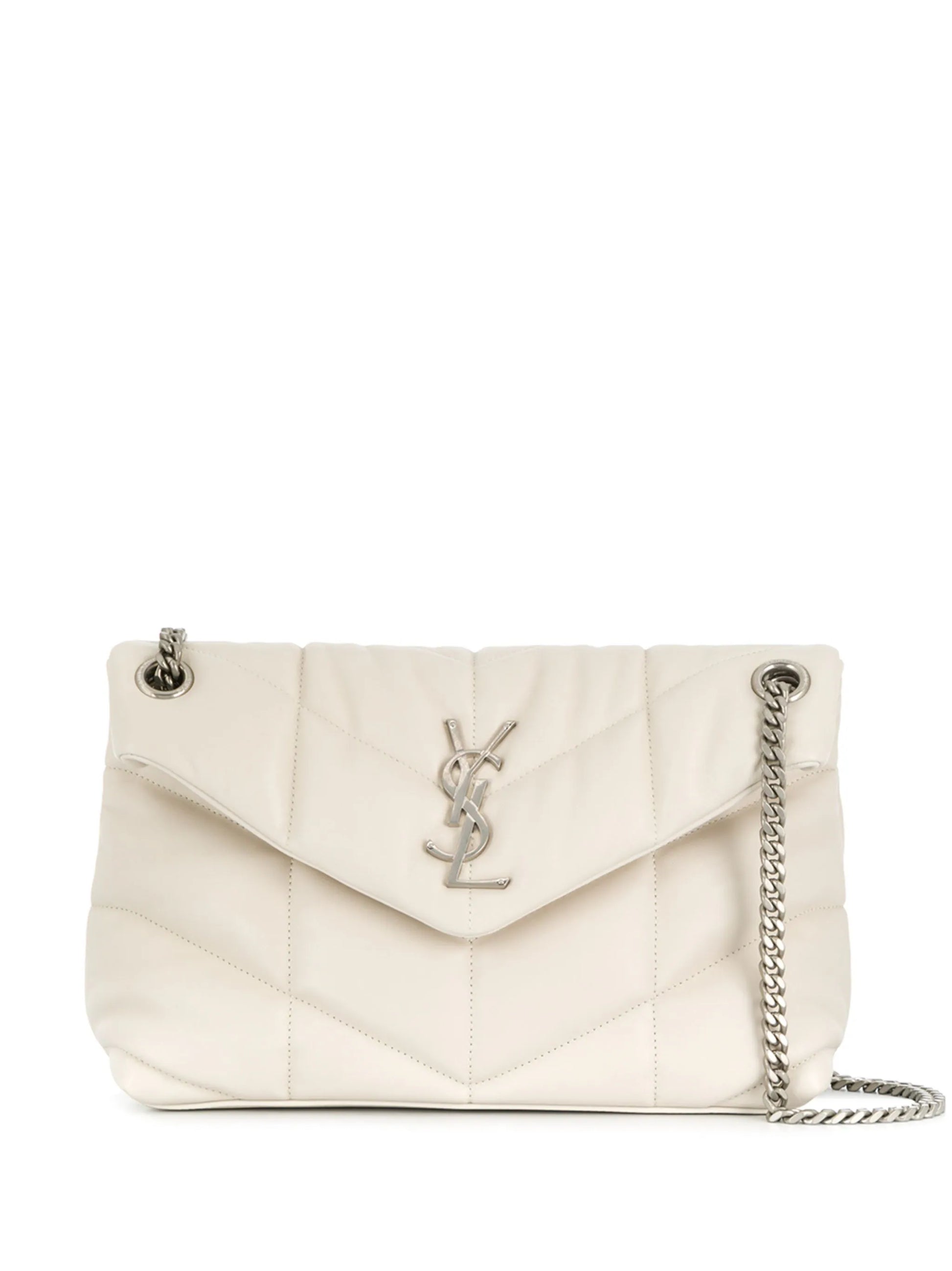 Bolsa YSL LouLou Puffer - Off White