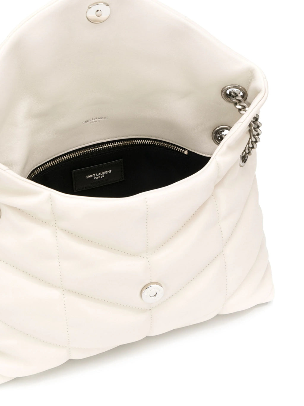 Bolsa YSL LouLou Puffer - Off White
