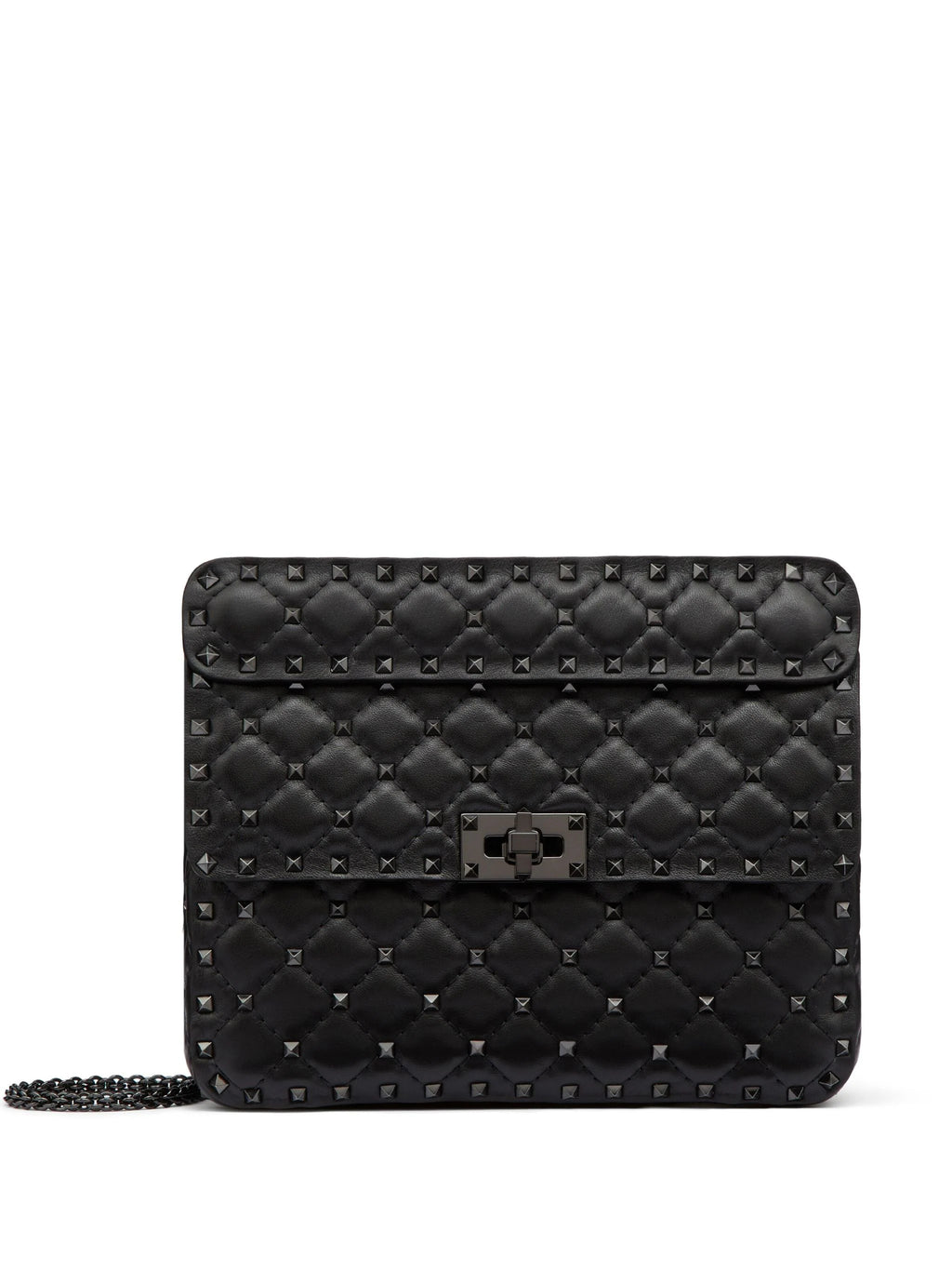 Bolsa Valentino Rockstud Spike All Black - LUXO INTELIGENTE