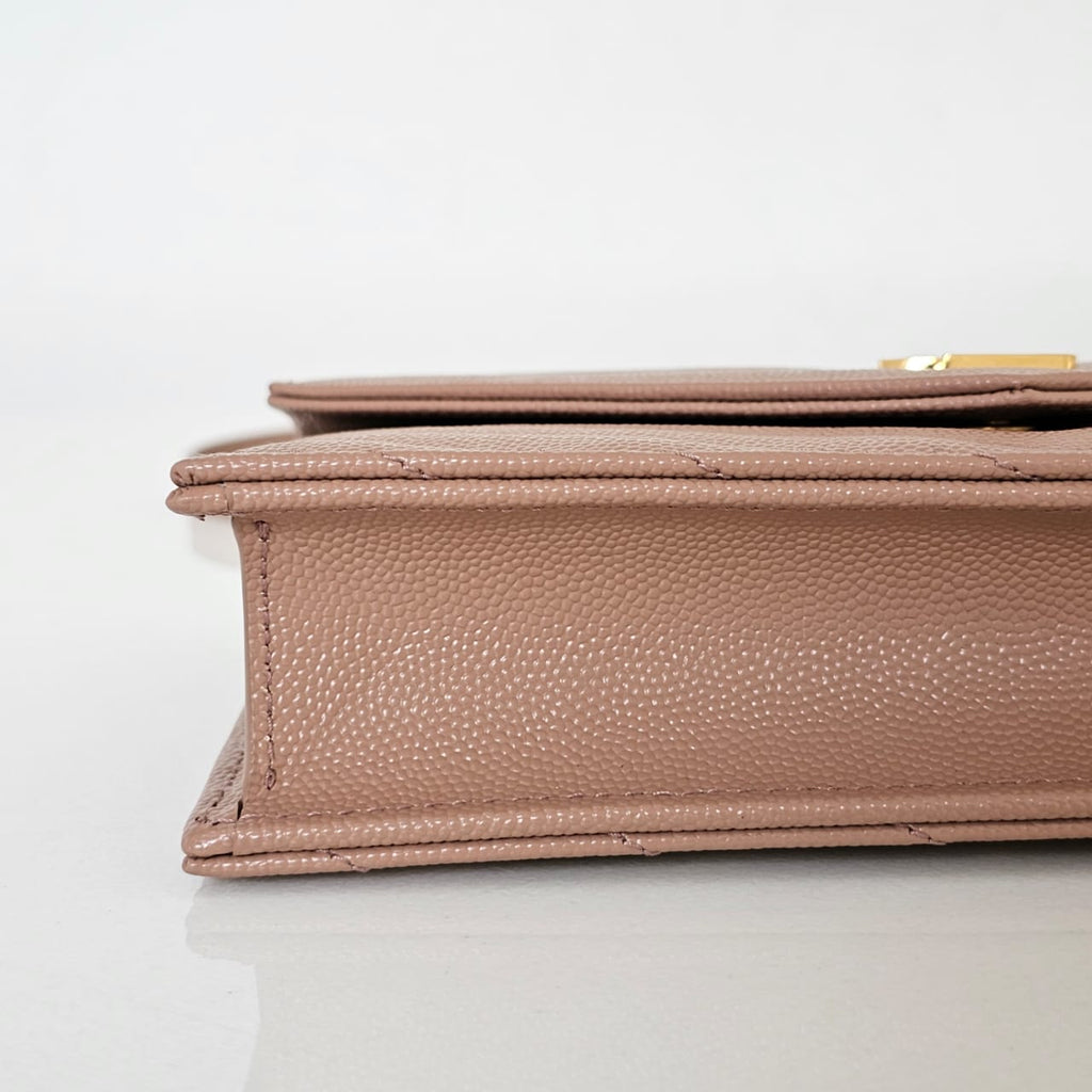 Bolsa YSL Envelope Bege 19cm