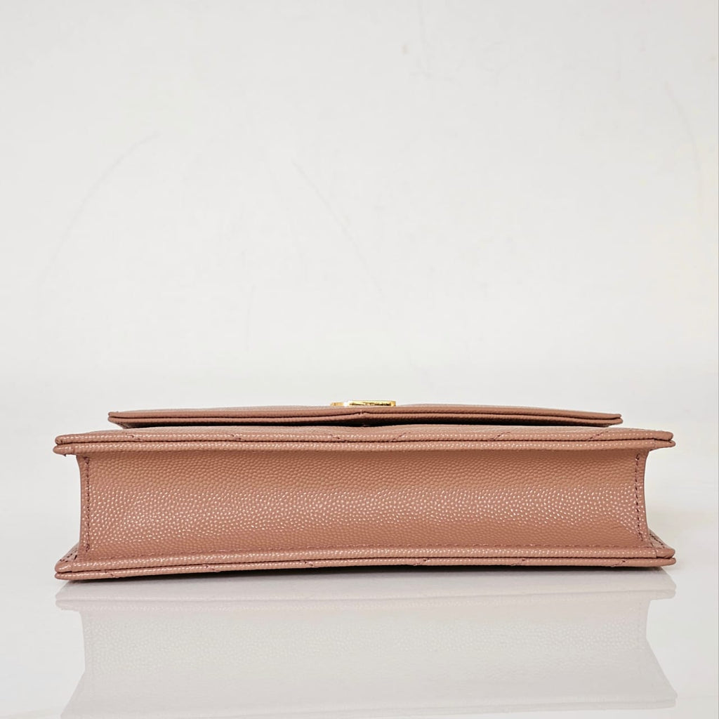 Bolsa YSL Envelope Bege 19cm