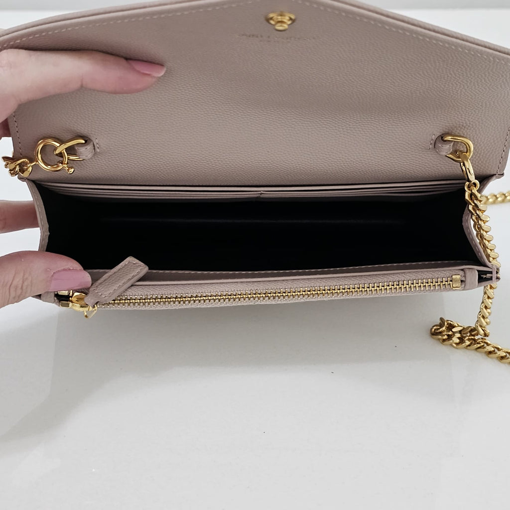 Bolsa YSL Envelope Nude 19cm