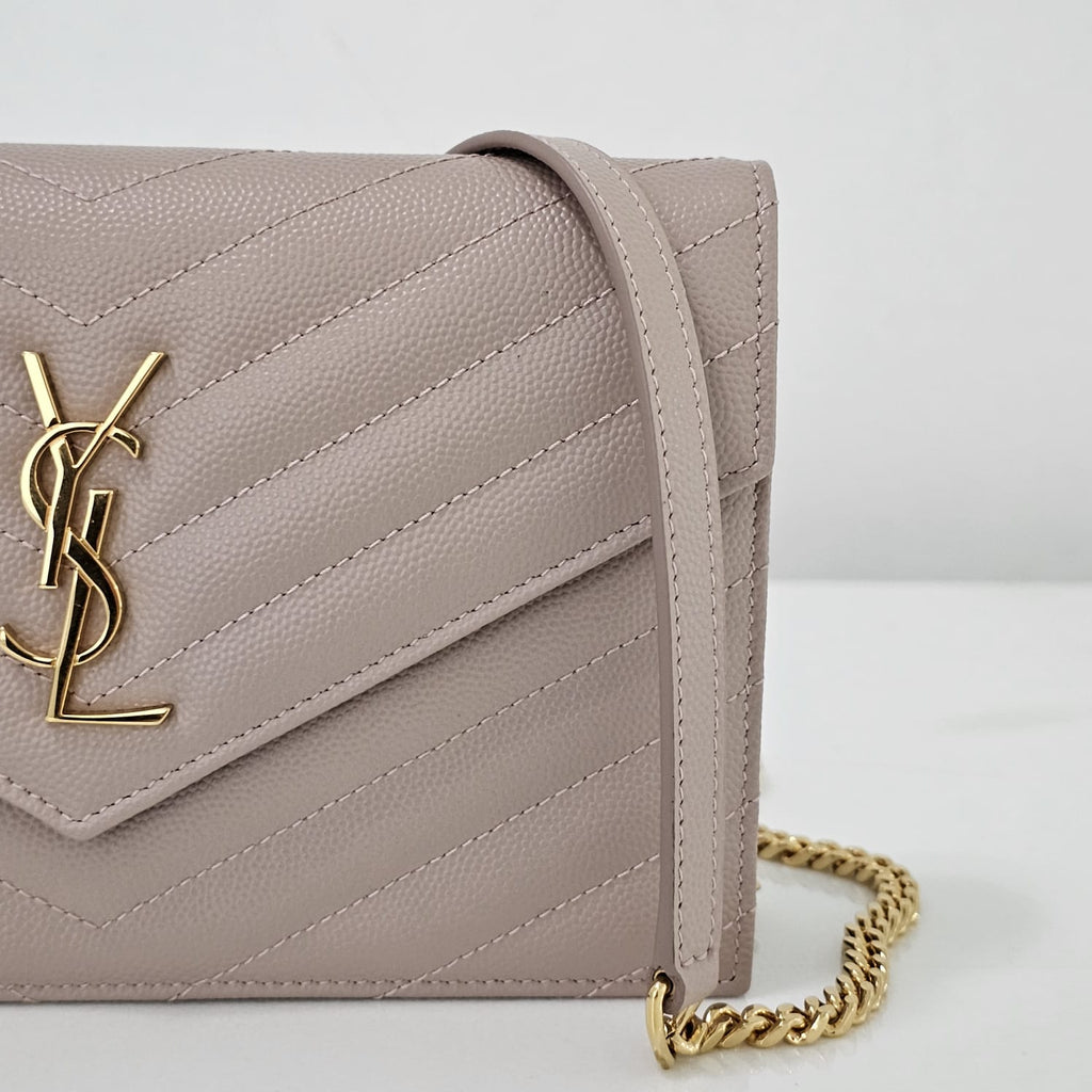 Bolsa YSL Envelope Nude 19cm