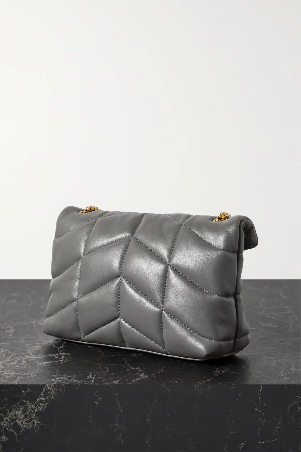 Bolsa YSL Puffer Toy Cinza