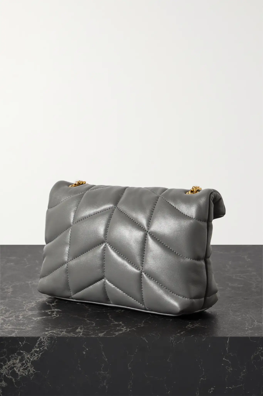 Bolsa YSL Puffer Toy Cinza
