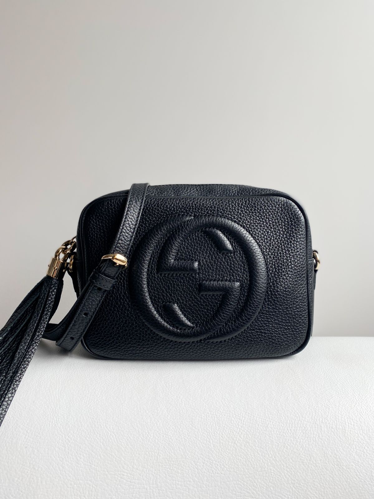 Bolsa Gucci Soho Disco Black - LUXO INTELIGENTE