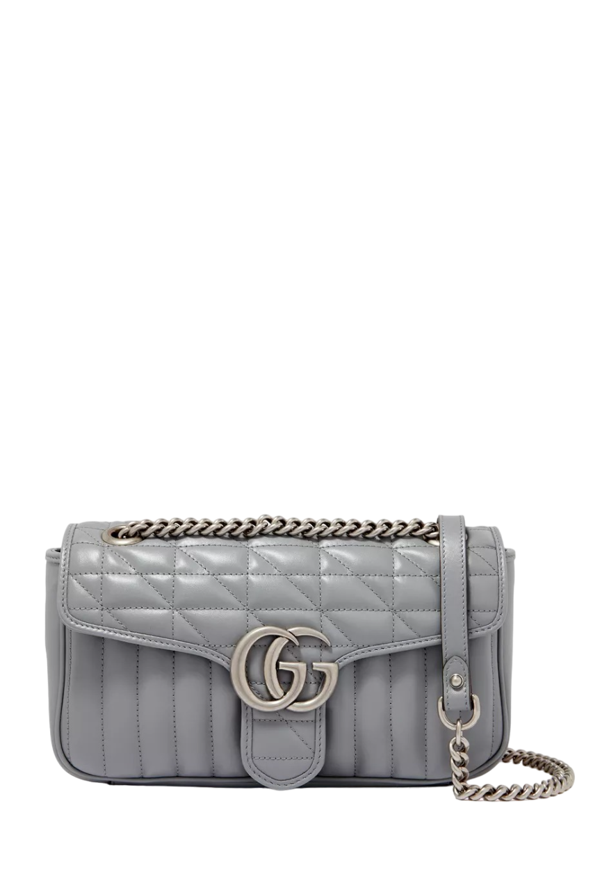 Bolsa Gucci GG Marmont Cinza Small