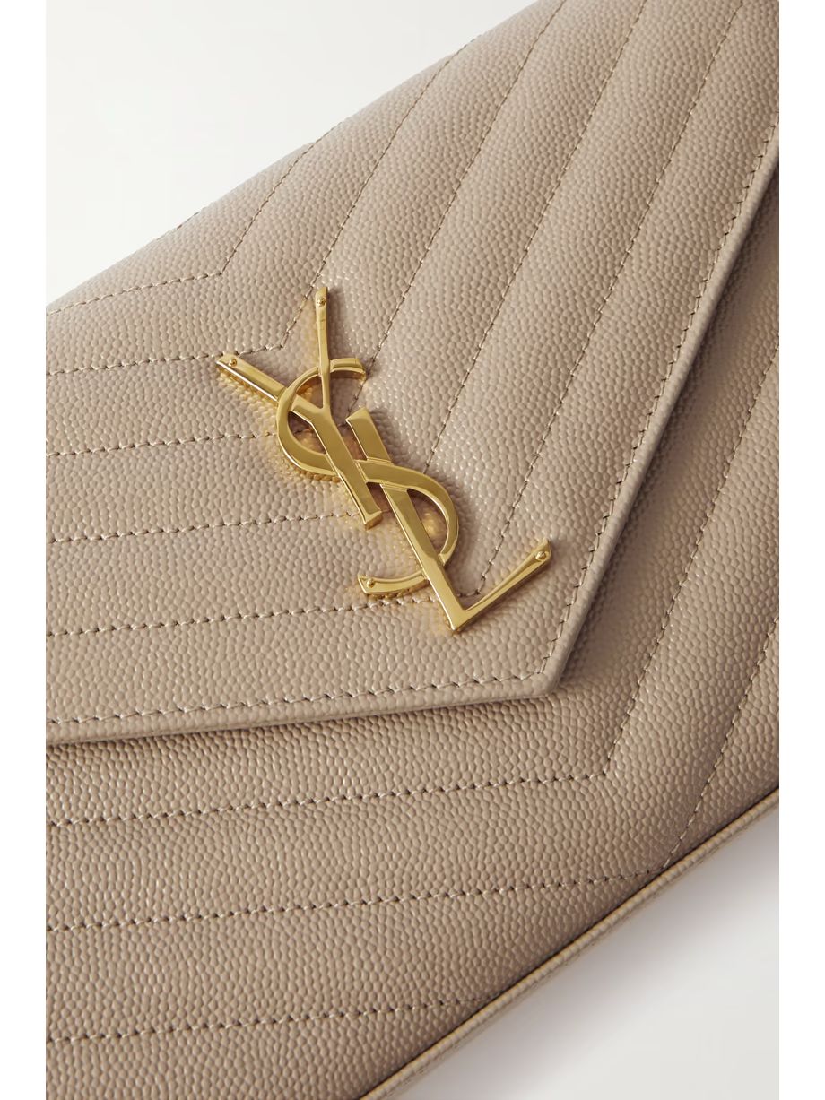Bolsa YSL Envelope Beige - LUXO INTELIGENTE