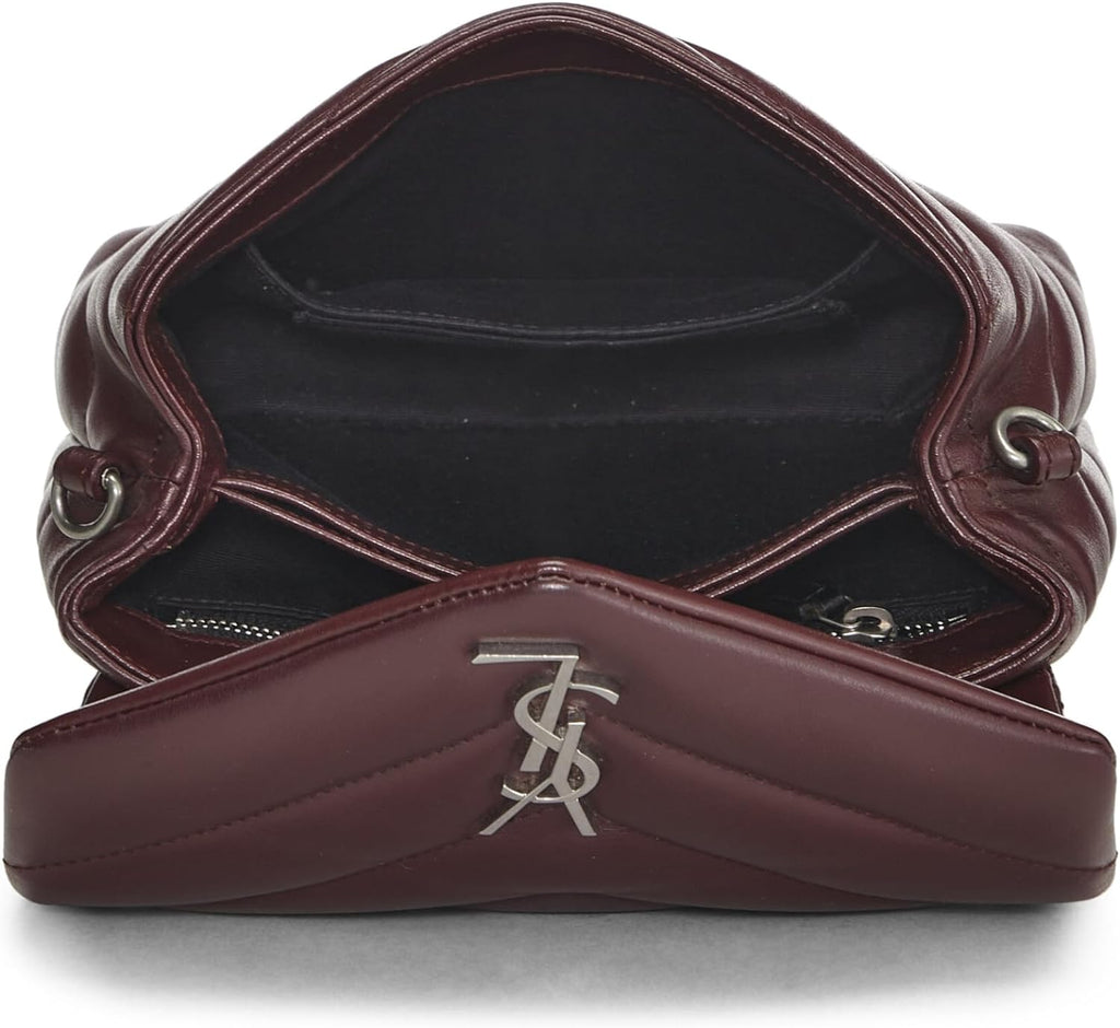 Bolsa YSL LouLou Toy Burgundy - LUXO INTELIGENTE
