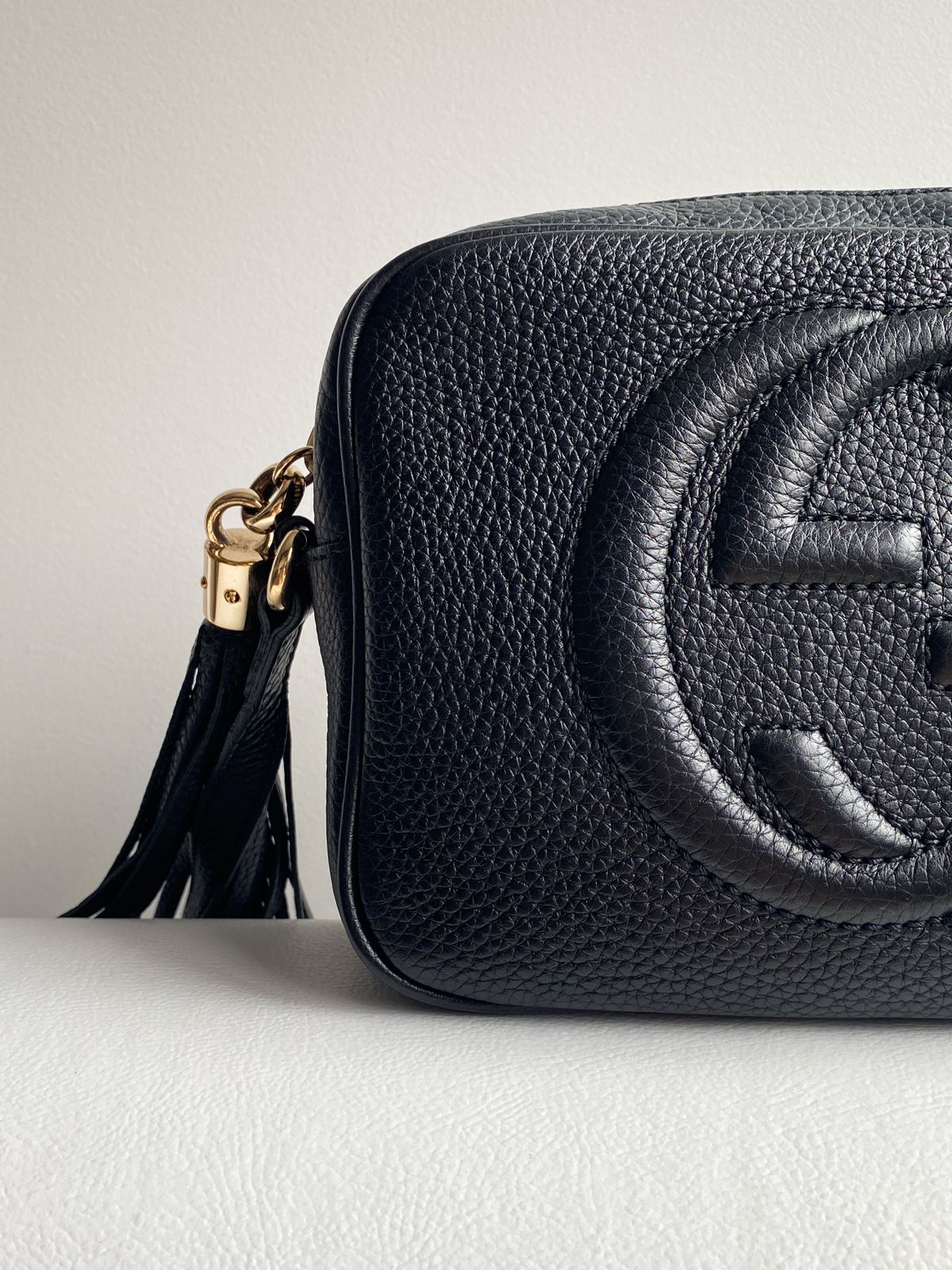 Bolsa Gucci Soho Disco Black - LUXO INTELIGENTE