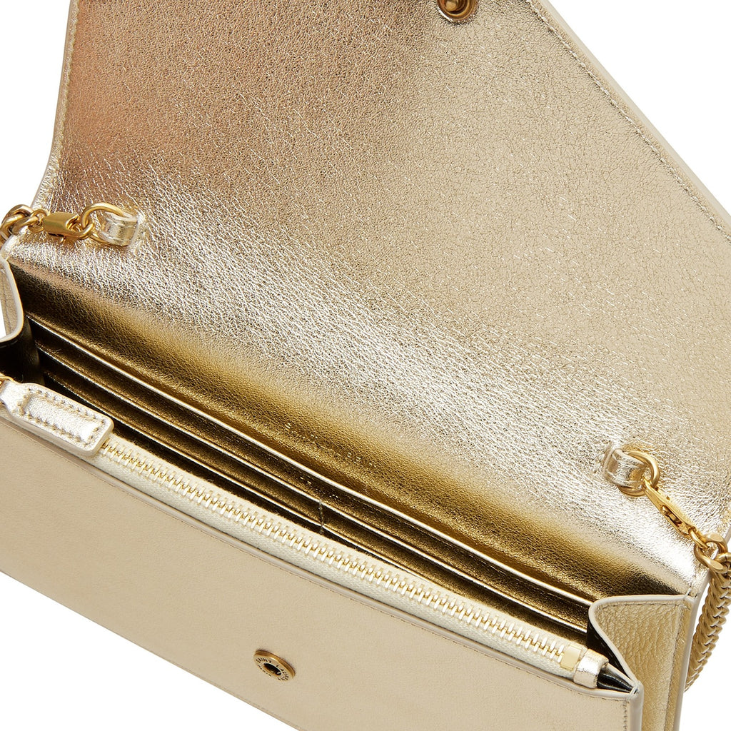 Bolsa YSL Envelope Dourada