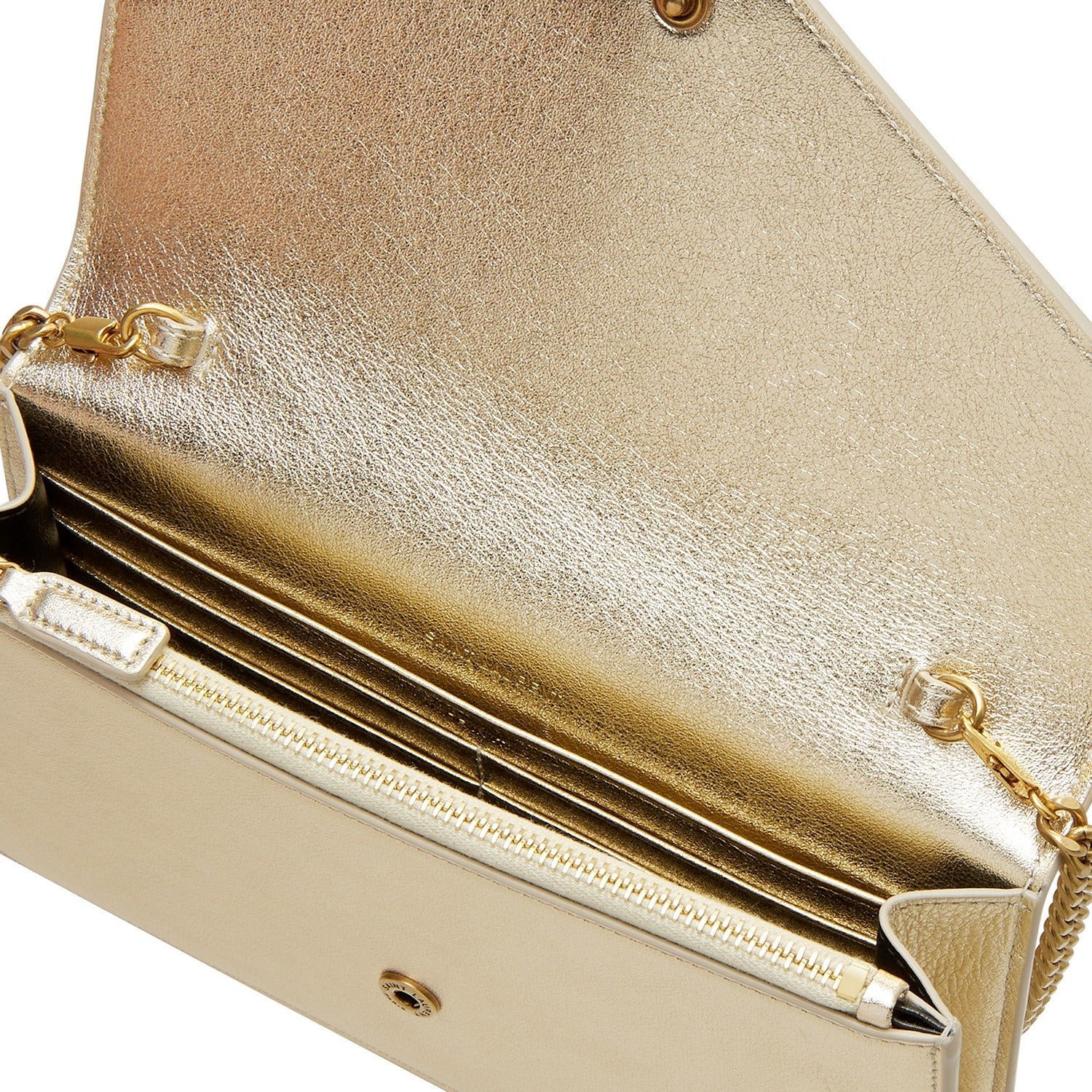 Bolsa YSL Envelope Dourada