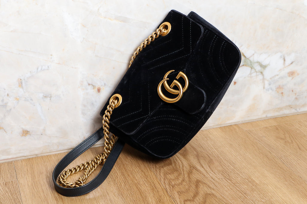 Bolsa Gucci GG Marmont Velvet Small