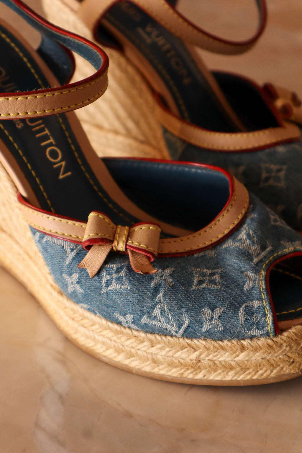 Sandália Louis Vuitton Denim