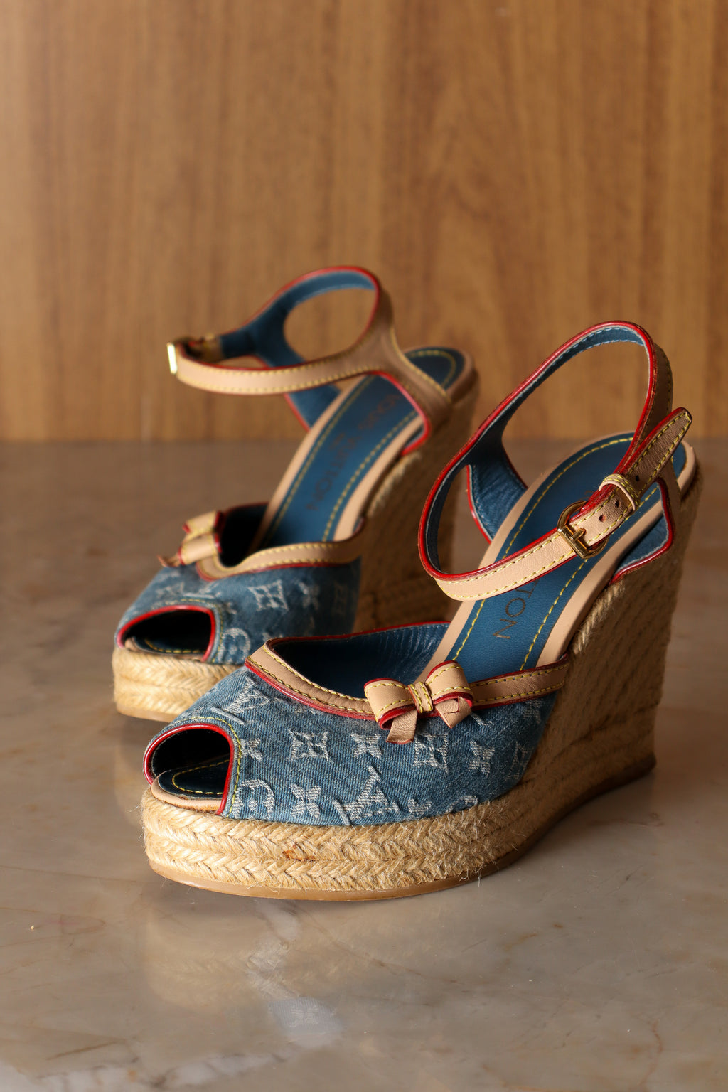 Sandália Louis Vuitton Denim