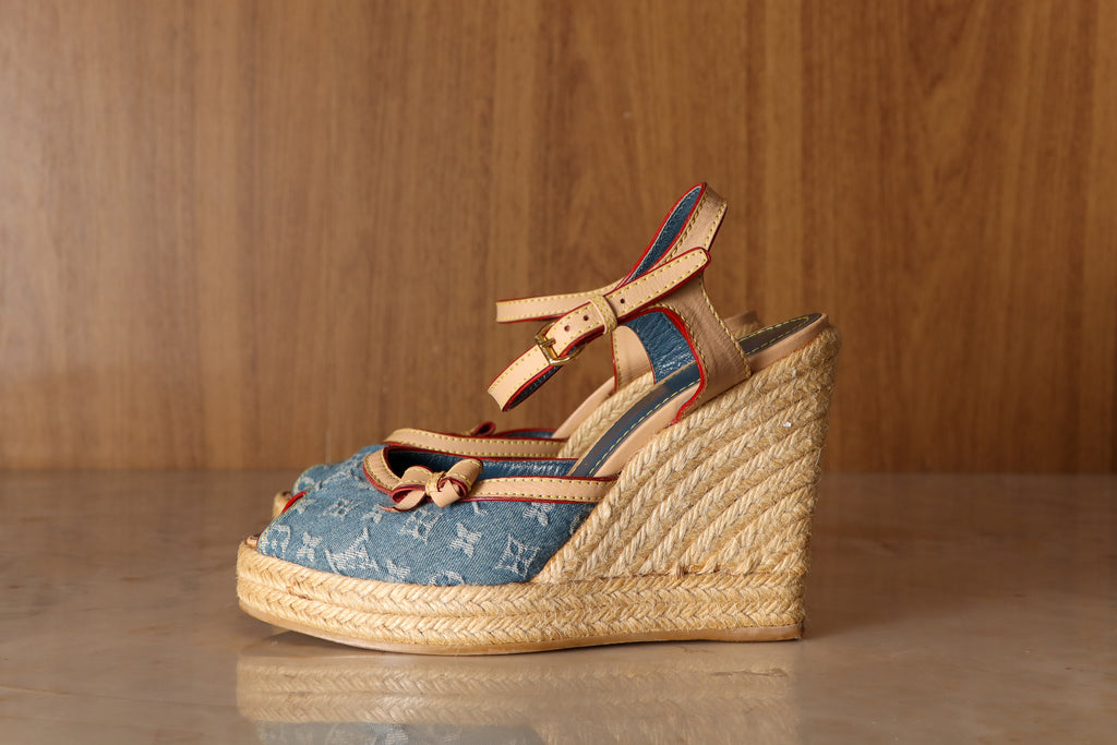 Sandália Louis Vuitton Denim