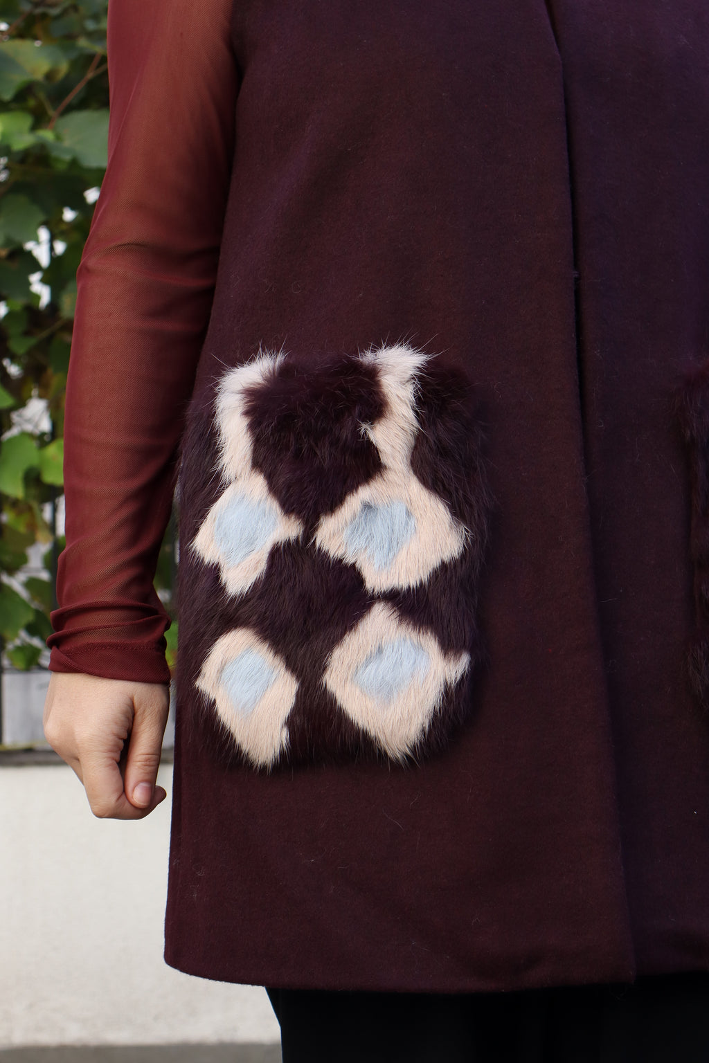 Colete Madre Reina Cashmere -  Burgundy