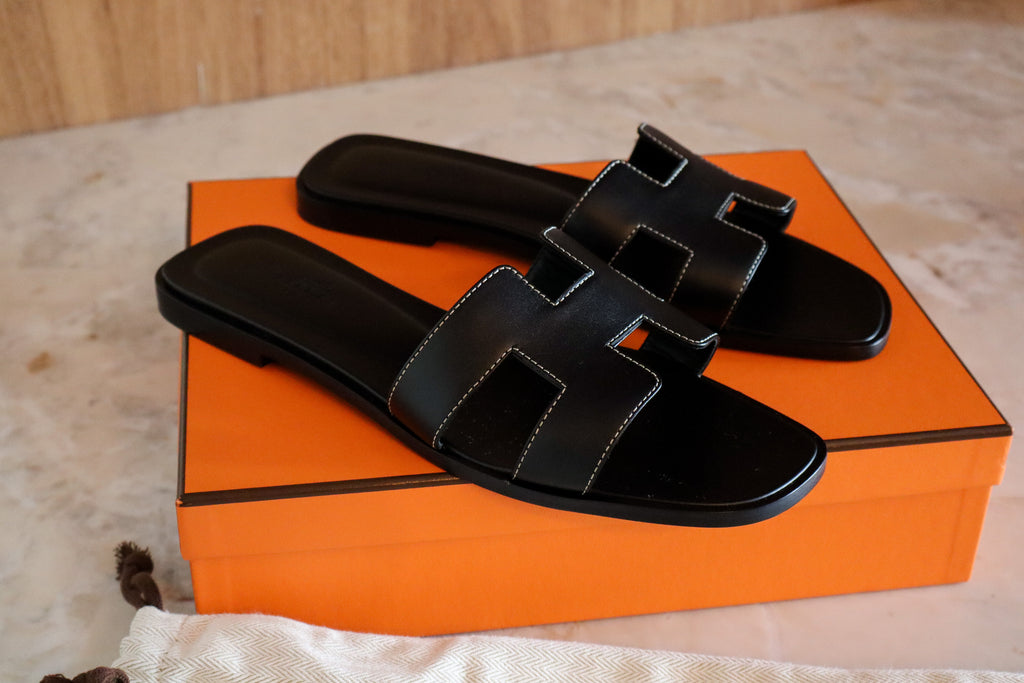 Hermès Oran couro preto