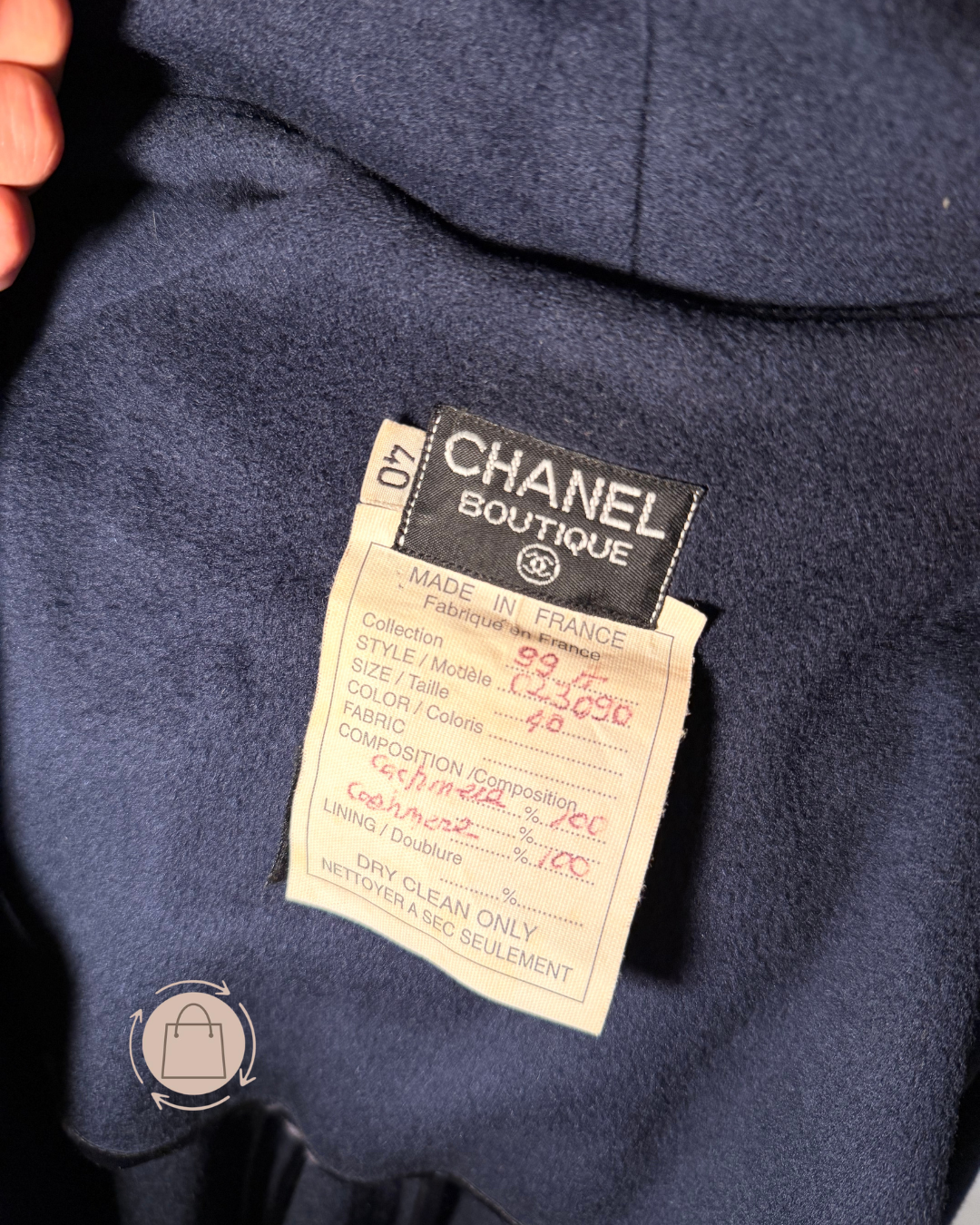 Casaco Chanel Vintage Cashmere