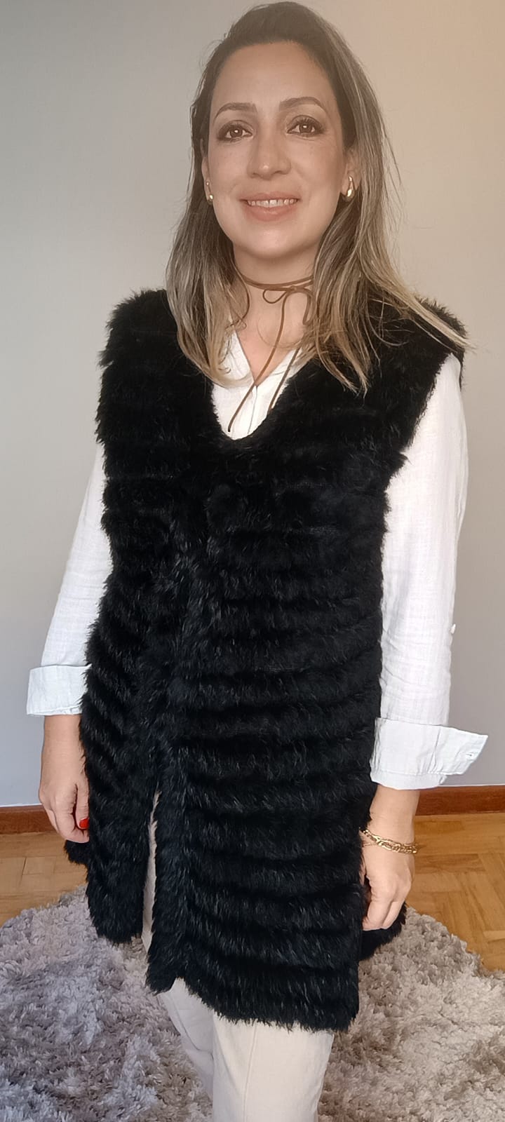 Colete Madre Reina preto