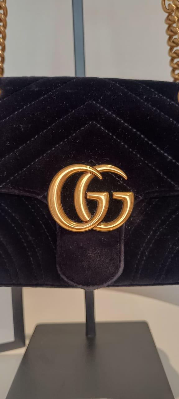 Bolsa Gucci GG Marmont Velvet Small