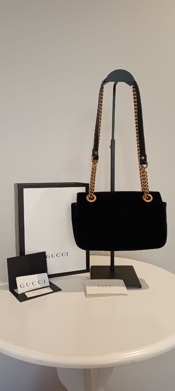 Bolsa Gucci GG Marmont Velvet Small