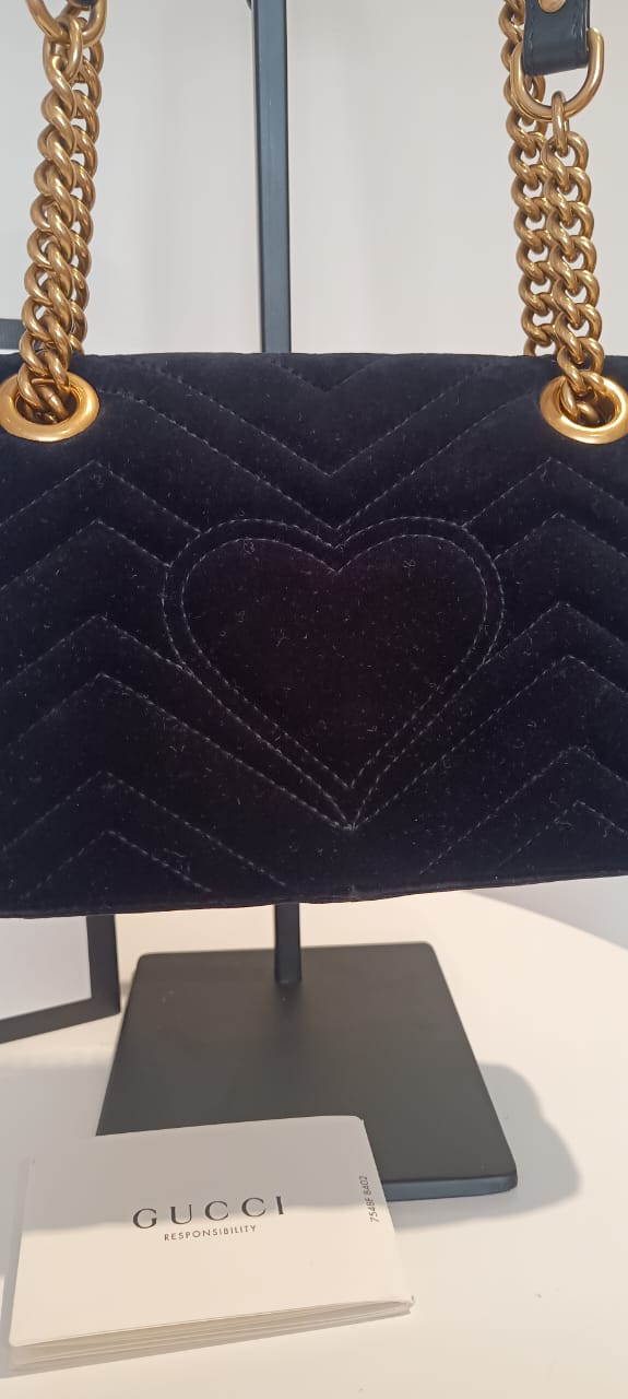 Bolsa Gucci GG Marmont Velvet Small