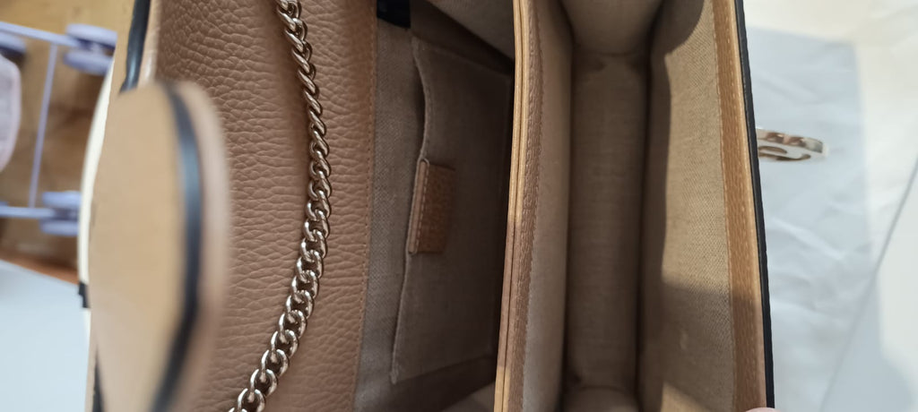 Bolsa Gucci Interlocking G Dollar Bege