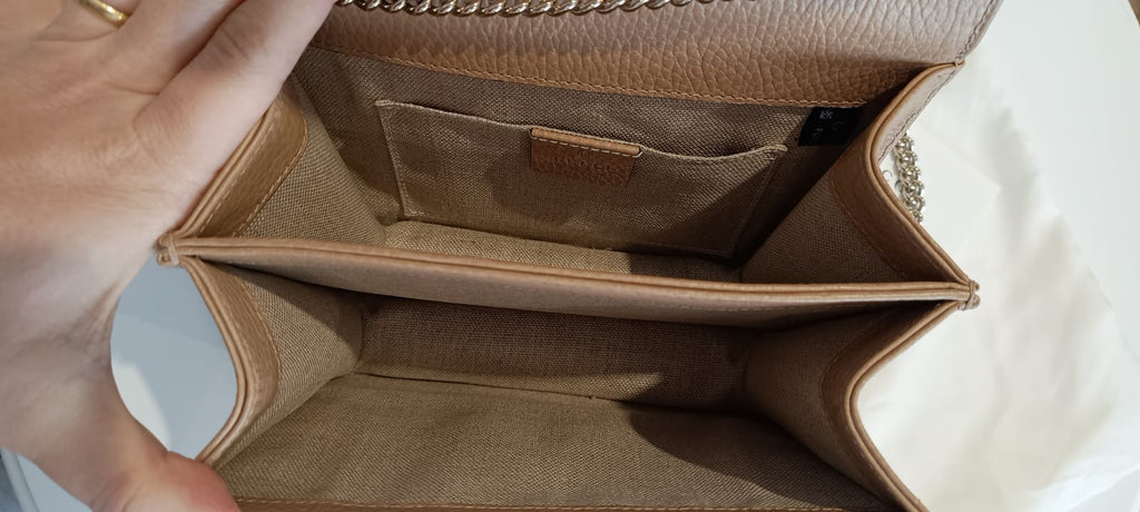 Bolsa Gucci Interlocking G Dollar Bege