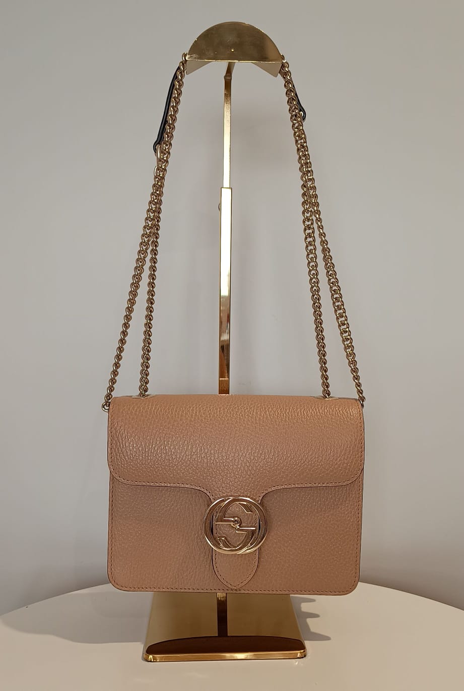 Bolsa Gucci Interlocking G Dollar Bege
