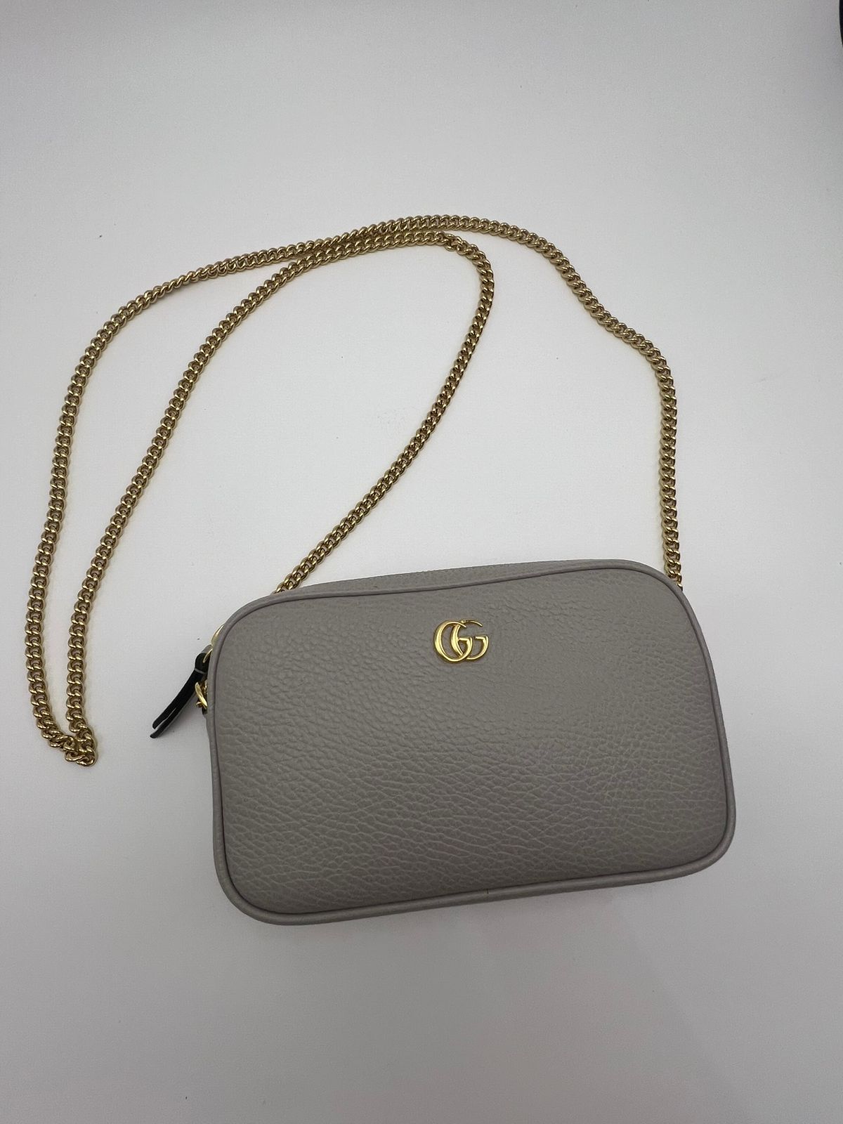 Bolsa Gucci GG Marmont Cinza Small