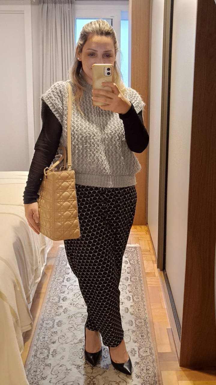 Bolsa Lady Dior Large bege