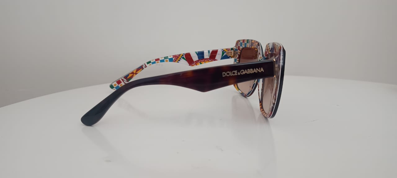 Óculos D&G Quadrado Tartaruga Marrom