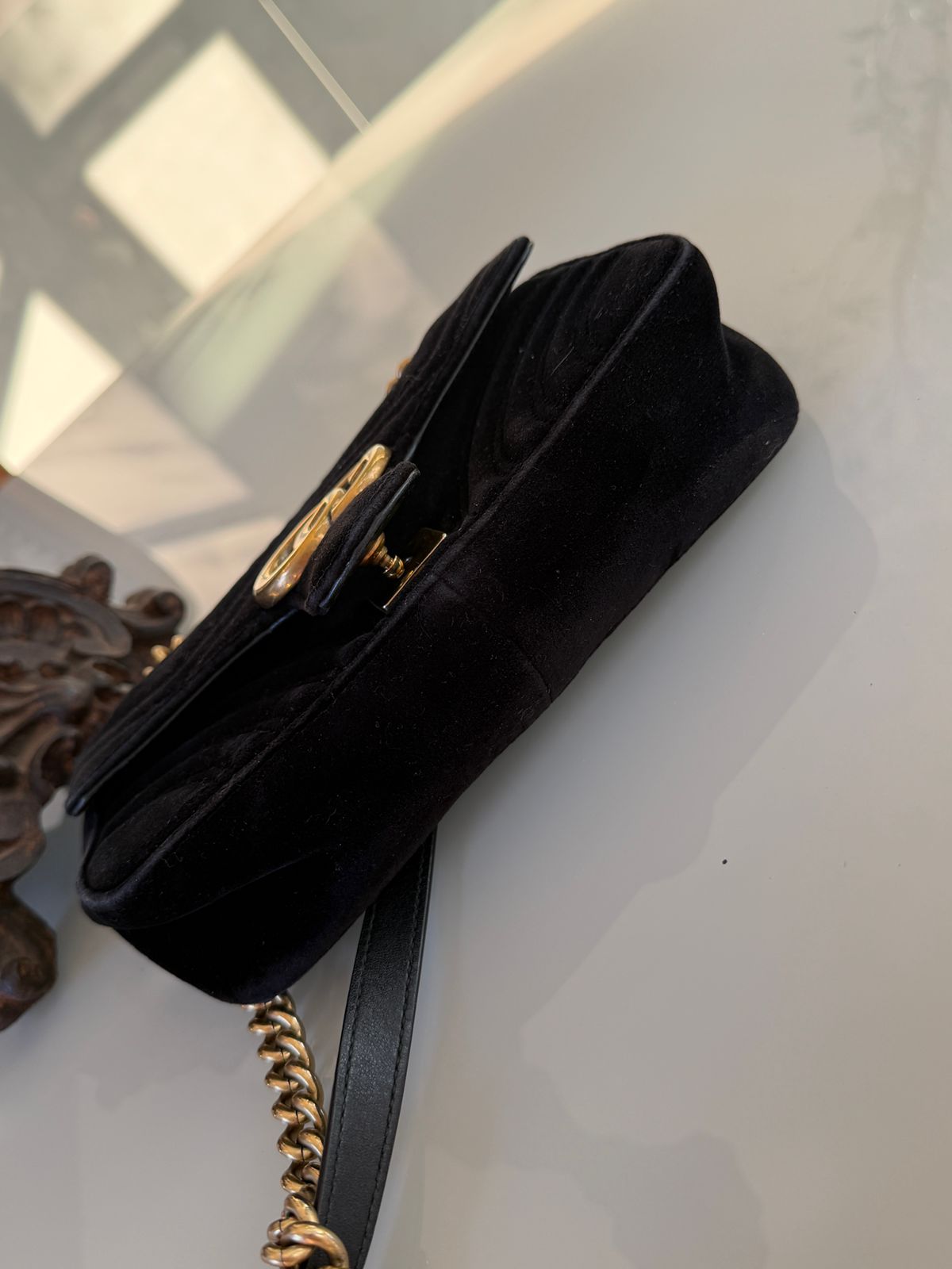 Bolsa Gucci Marmont Velvet 22cm