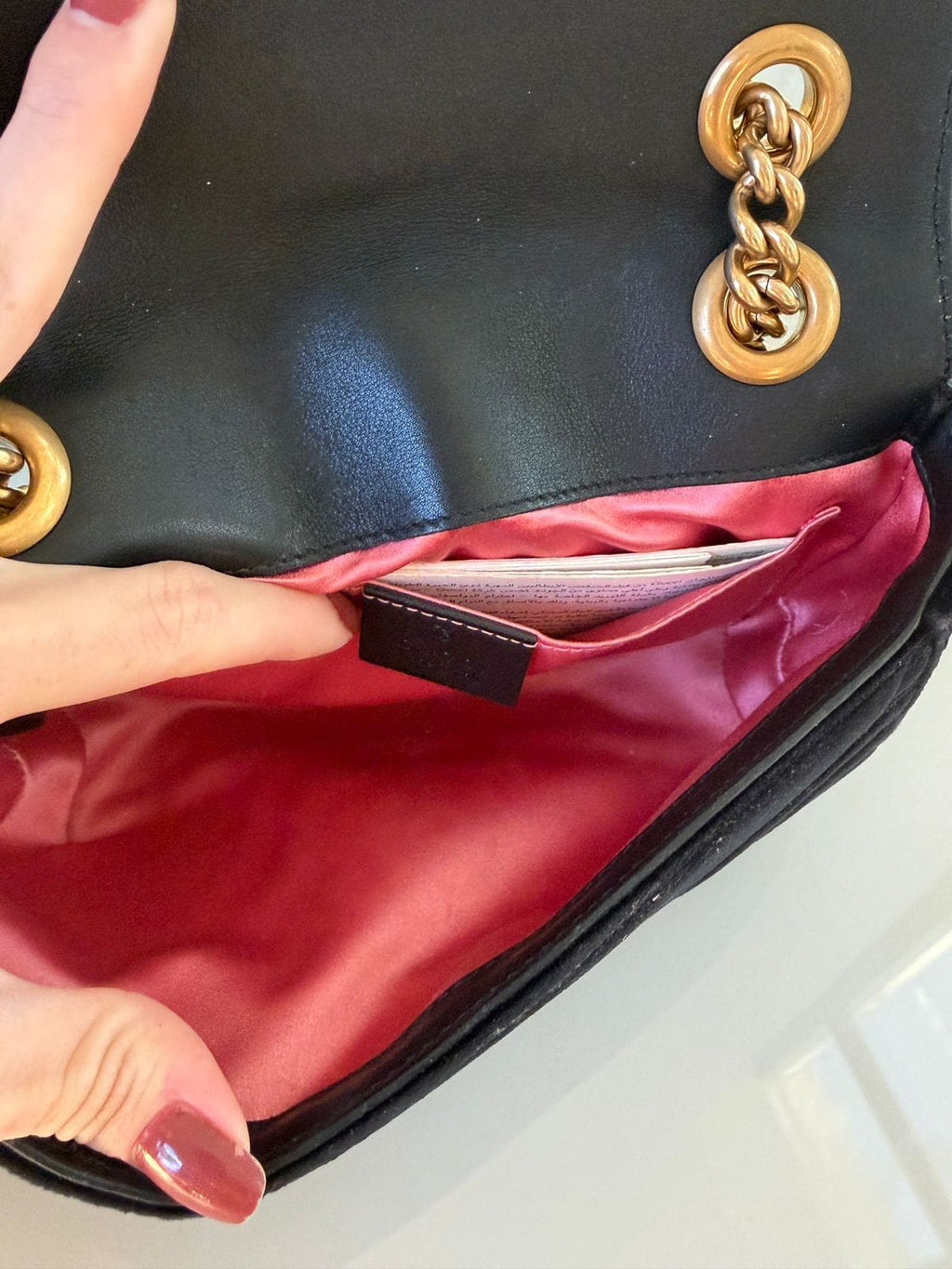 Bolsa Gucci Marmont Velvet 22cm