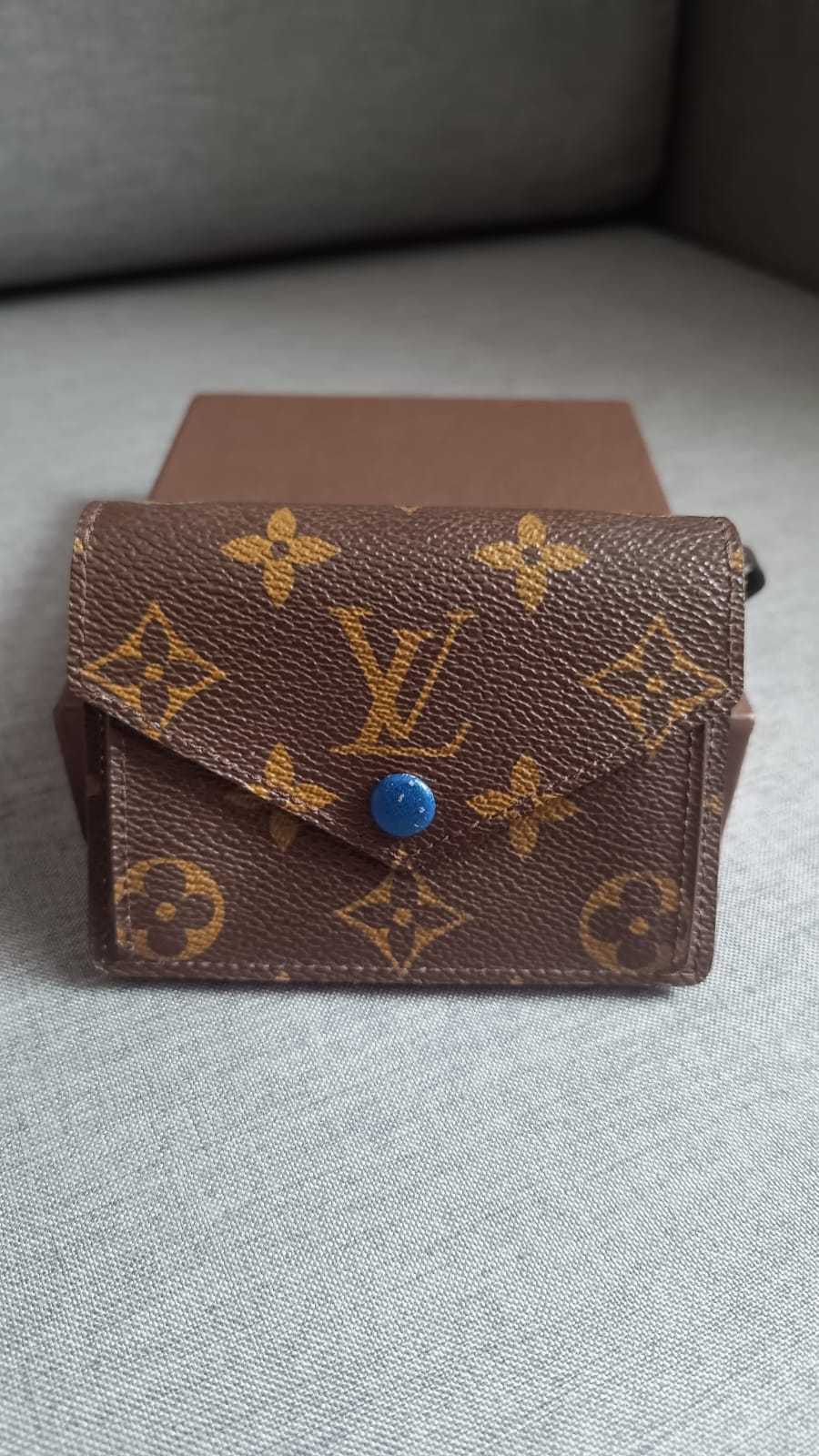 Mini Carteira Louis Vuitton – Blue Marie Wallet | Monograma