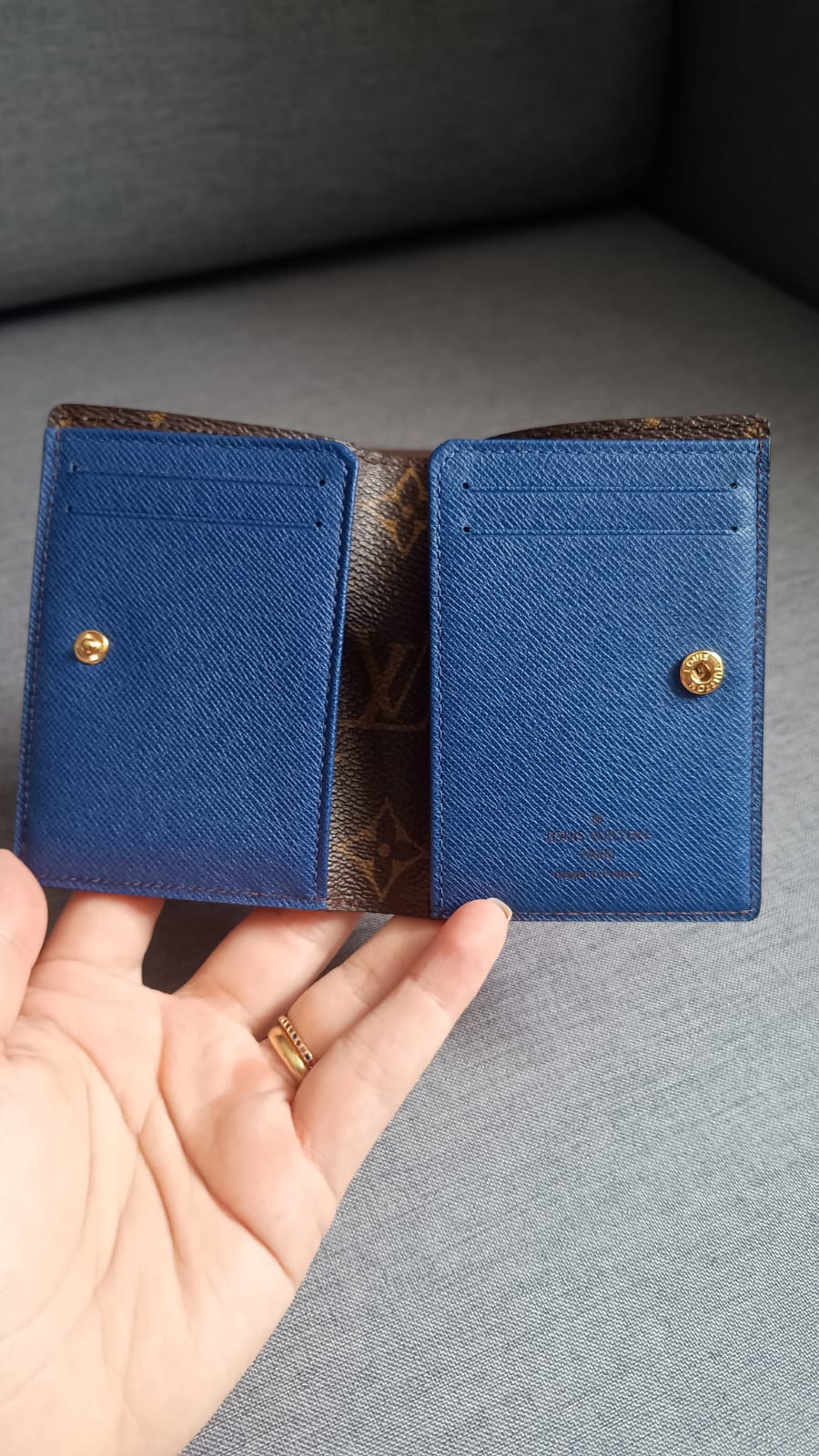 Mini Carteira Louis Vuitton – Blue Marie Wallet | Monograma