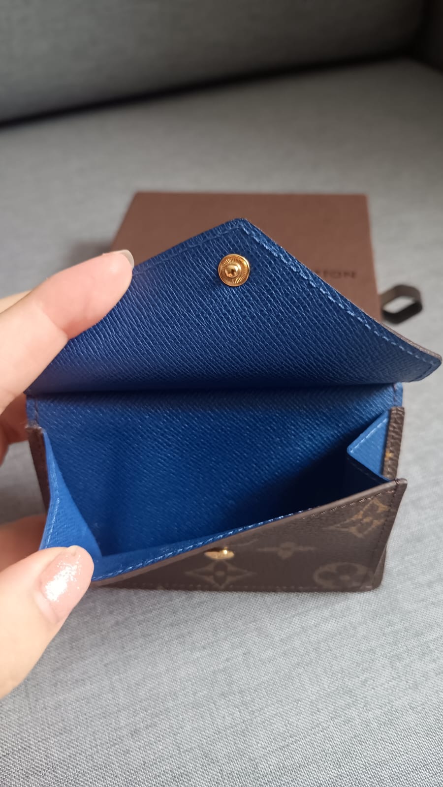 Mini Carteira Louis Vuitton – Blue Marie Wallet | Monograma