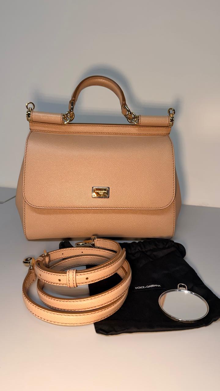 Bolsa Dolce & Gabbana Sicily Média Nude