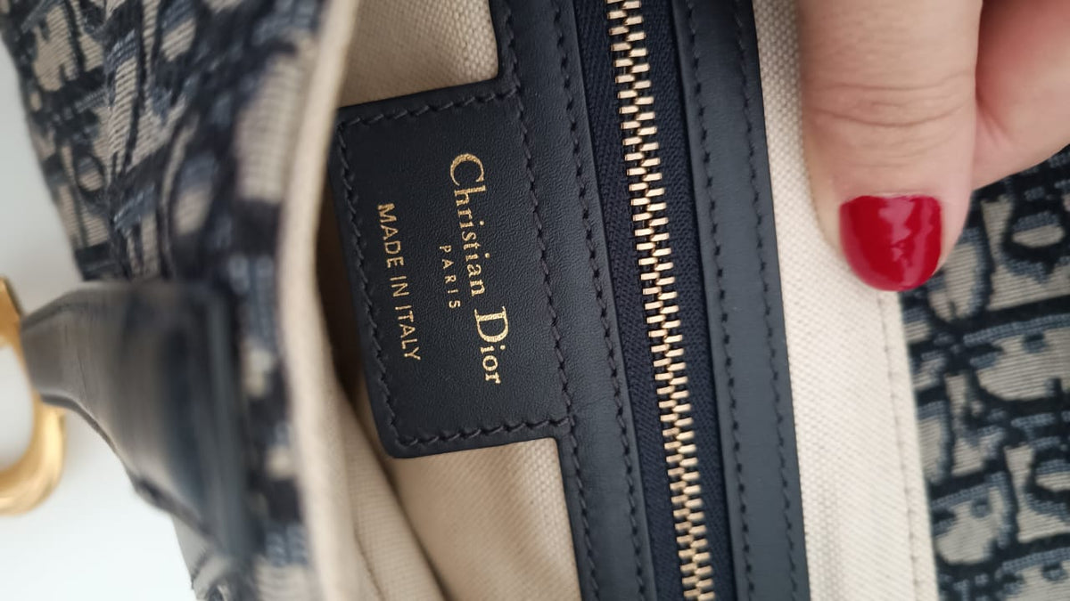 Bolsa Dior Saddle Jacquard Oblique Média