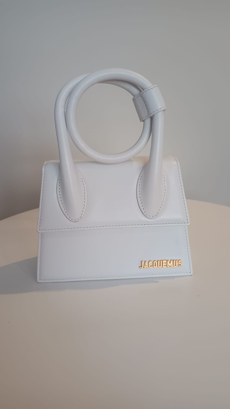 Bolsa Jacquemus Le Chiquito Noeud Tote, branca