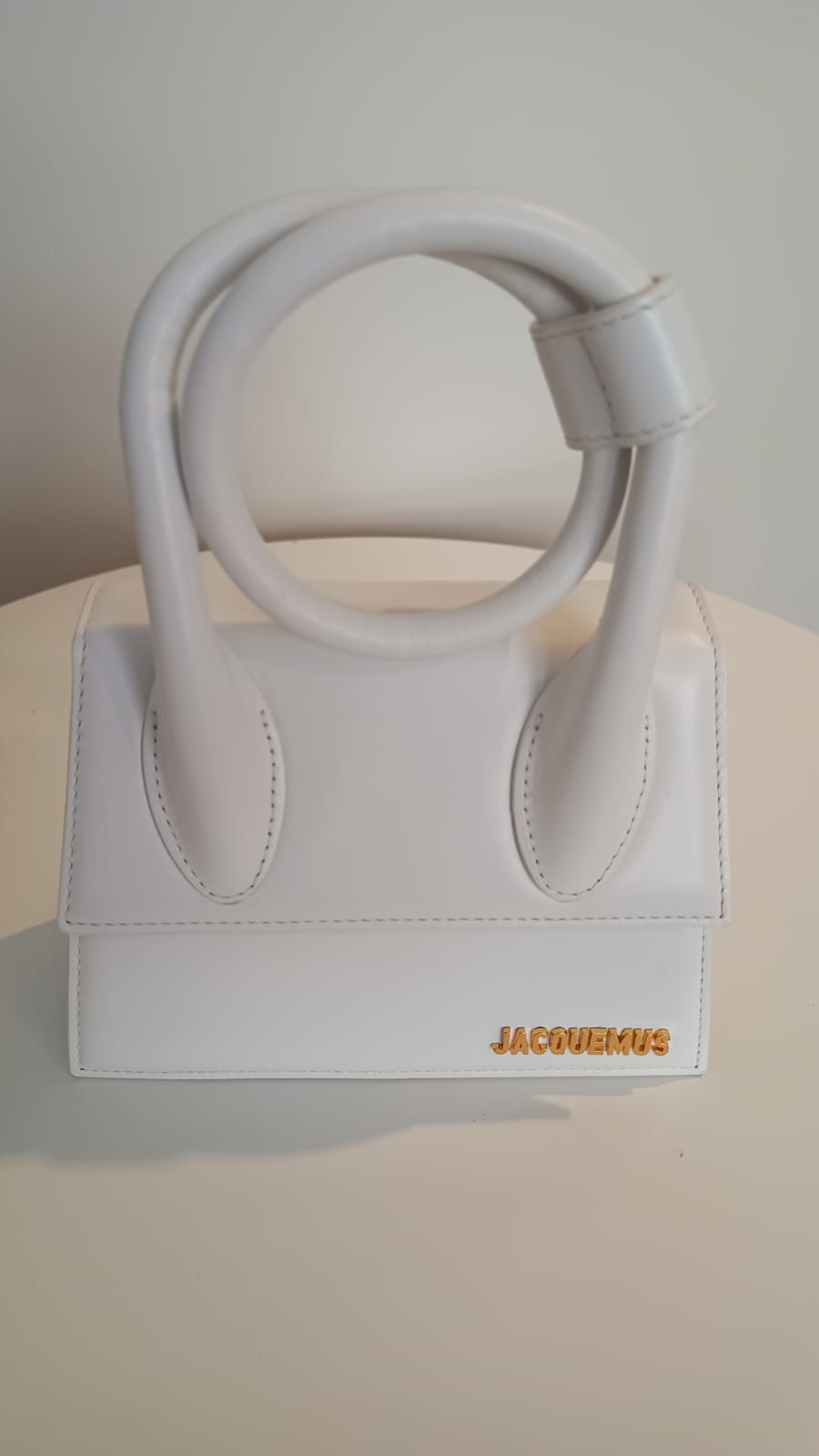 Bolsa Jacquemus Le Chiquito Noeud Tote, branca